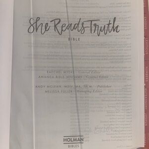 She reads truth Bible
